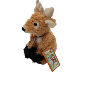 Bloom Brothers Kampin Kritters Moose Plush Stuffed Animal Magnetic Brown 4 1/2"